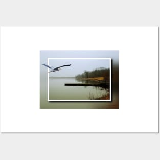 Blue Heron Landscape Posters and Art